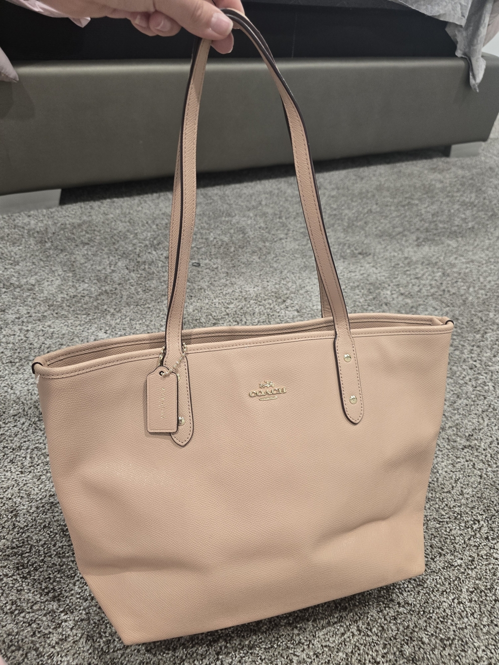 Coach Blush Pink Leather Tote